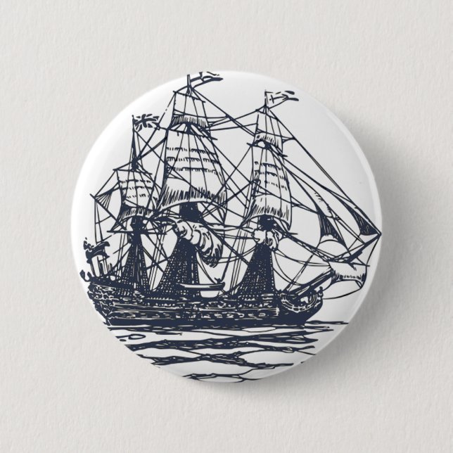 Seeschiff Button (Vorderseite)