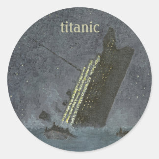 Seeschifffahrt Desaster Titanic Shipwreck Runder Aufkleber