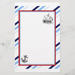 Seeschiffs-u. Anker-Briefpapier Briefpapier