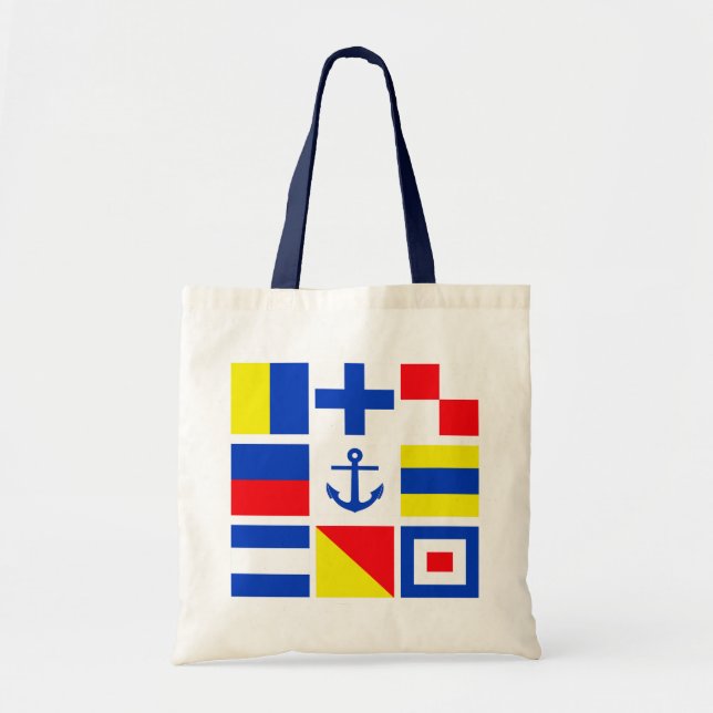 Seeschiffsack - Stil und Farbe wählen Tragetasche (Vorne)