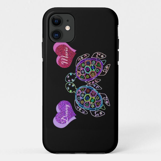 Seeschildkröte-Liebe-Lied Case-Mate iPhone Hülle (Rückseite)