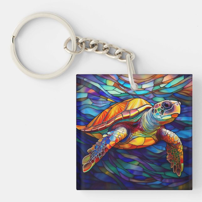 Seeschildkröte Schlüsselanhänger (Vorderseite)