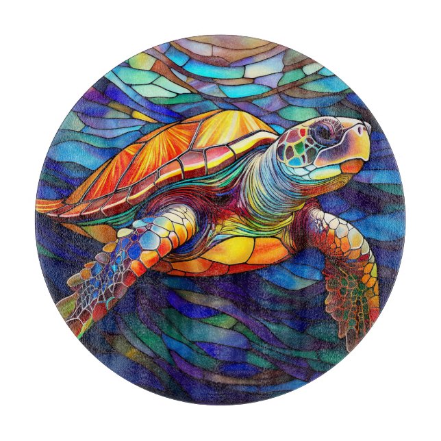 Seeschildkröte Schneidebrett (Vorderseite)