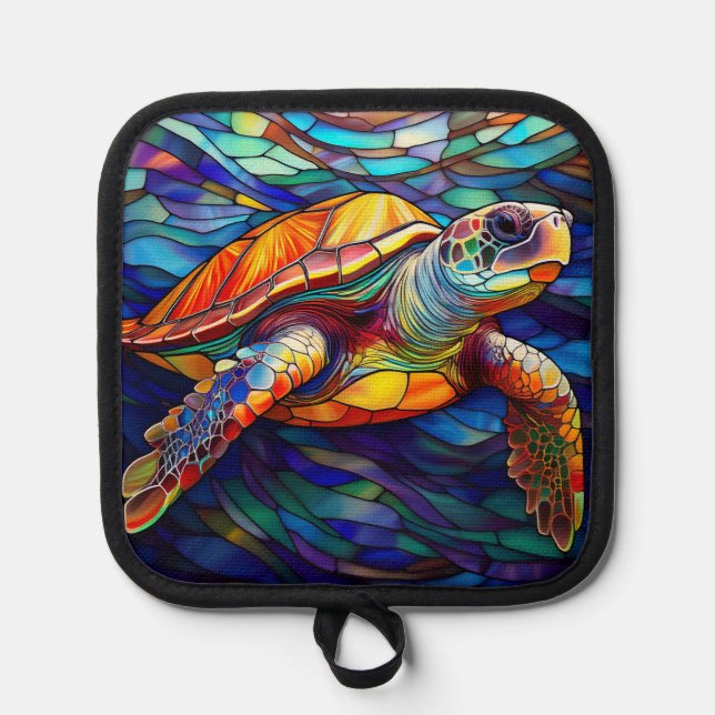 Seeschildkröte Topflappen (Vorderseite)