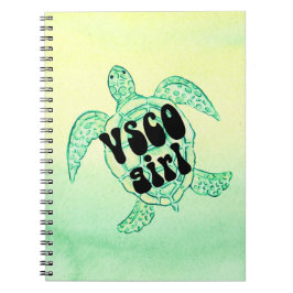 Seeschildkröte-Vsco-Mädchen-Notebook Notizblock