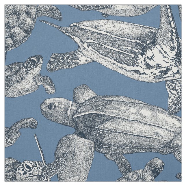 Seeschildkröten Stoff (Muster)
