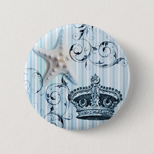 Seeschlachtkronen Button (Vorderseite)