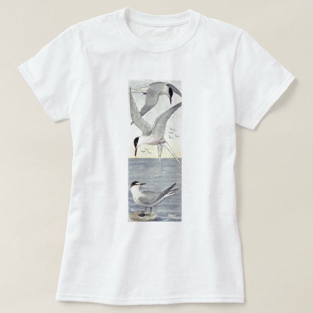 Seeschwalben-Vogel T-Shirt (Design vorne)