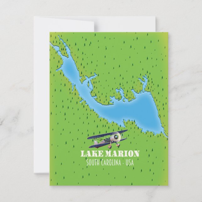 Seesee South Carolina Karte (Vorderseite)