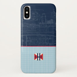 Seeseeboots-Gebäude-Marineflaggen-Sommer Case-Mate iPhone Hülle