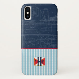 Seeseeboots-Gebäude-Marineflaggen-Sommer Case-Mate iPhone Hülle