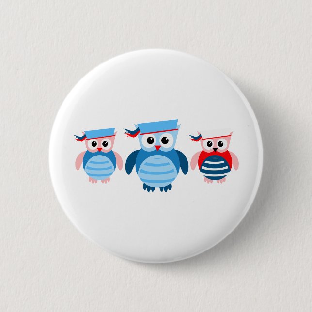 Seeseemann-Eulen Button (Vorderseite)