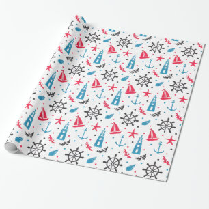 Seeseemuster Geschenkpapier