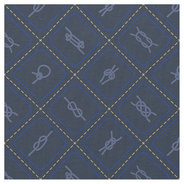 Seeseil-Knoten-Muster Stoff (Nahaufnahme)