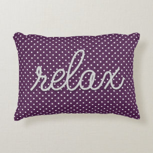 Seeseil Wort "Relax on dots Dekokissen