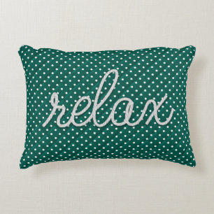 Seeseil Wort "Relax on dots Dekokissen