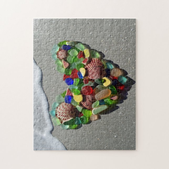 Seeseltenes helles FarbGlasFoto (Vertikal)