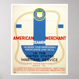 Seeservice-einziehenplakat - WPA Poster