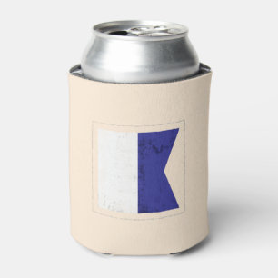 Seesignal-Flagge des buchstabe-"A" Dosenkühler