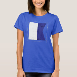 Seesignal-Flagge des buchstabe-"A" T-Shirt