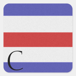 Seesignal-Flaggen-Alphabet-Aufkleber C Quadratischer Aufkleber