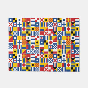 Seesignal-Flaggen-Muster Fußmatte