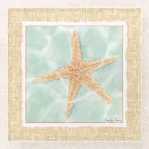 SeeStarfish im Wasser Glasuntersetzer