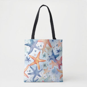 Seestars Aquarellkunst Tasche