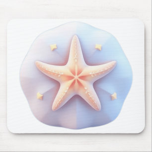 Seestern auf einem einzigartig geformten Stein Mousepad