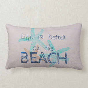 Seestern, das Leben ist besser am Strand, Sand Lendenkissen
