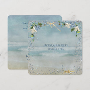 Seestern-Hochzeitsgelübdeerneuerung Einladung