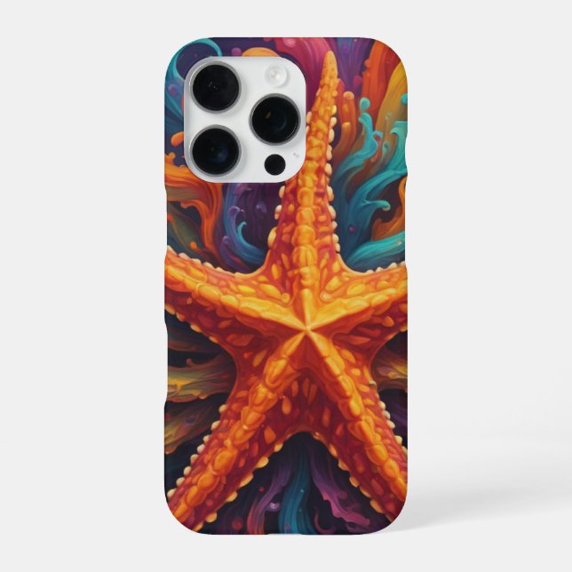 Seestern iPhone 16 Pro Hülle (Rückseite)
