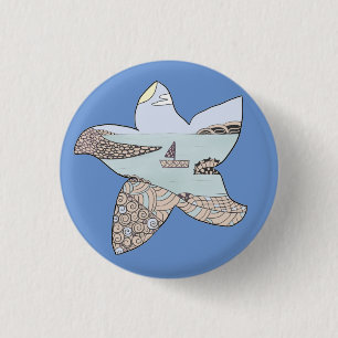 Seestern mit Sammelplatz Button