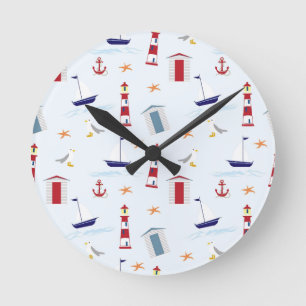 Seestern Runde Wanduhr