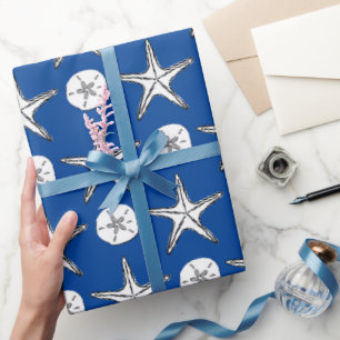 Seestern Sanddollar-Muster Geschenkpapier