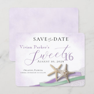 Seestern-Spitze Sweet 16 Save-the-Date