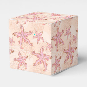 Seestern und Koralle Rosa Pastell Geschenkschachtel