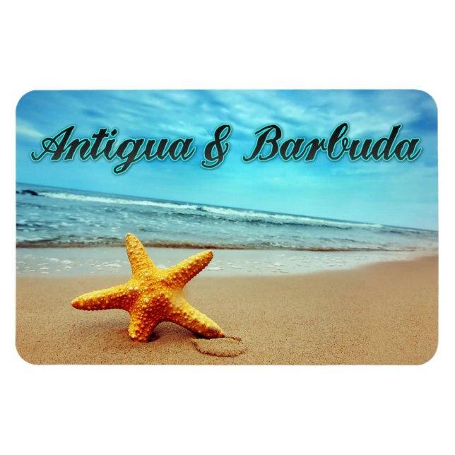 Seestern von Antigua und Barbuda Magnet (Horizontal)