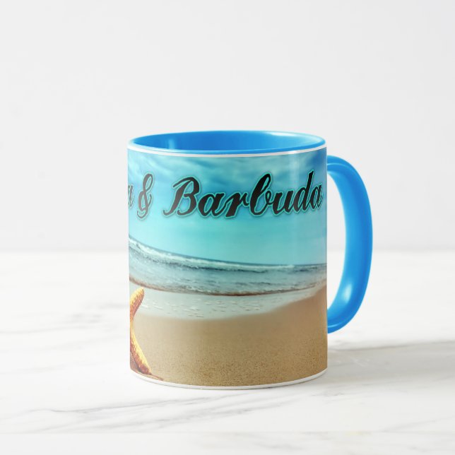 Seestern von Antigua und Barbuda Tasse (VorderseiteRechts)