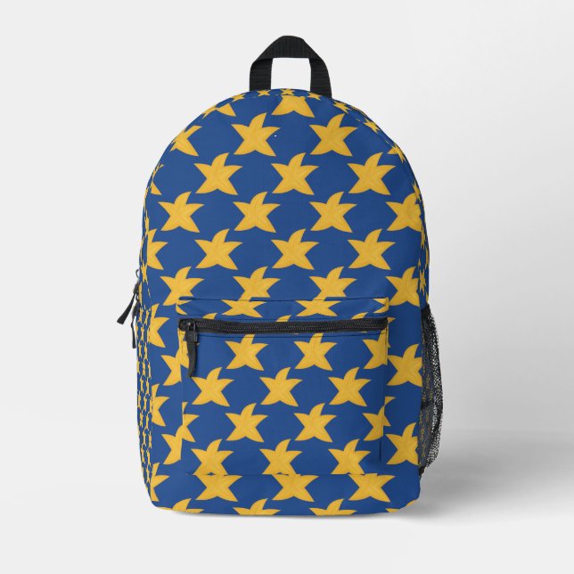 Seesterne Bedruckter Rucksack (Vorderseite)