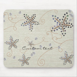 Seesterne Eleganz Strand Pailletten Elegante Mausp Mousepad