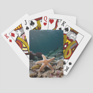 Seesterne in der Tiefsee Spielkarten