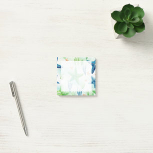 Seesterne Nahtloses Muster Post-it Klebezettel