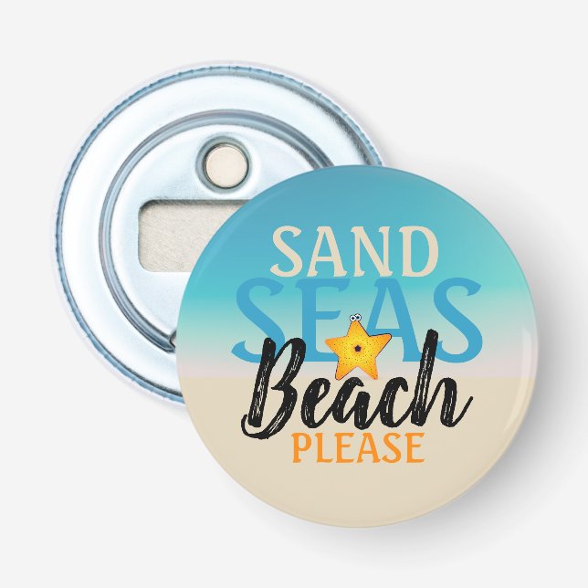 Seesterne Sandmeere Strand Flaschenöffner (Vorderseite)
