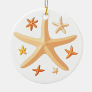 Seesterne und die Kleinen Keramik Ornament