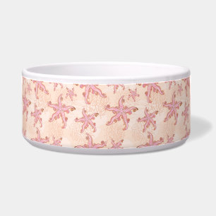 Seesterne und Korallen-Rosa-Pastellmuster Napf
