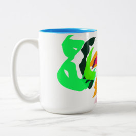 Seesterne und Muscheln Freude Zweifarbige Tasse