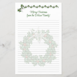 Seesterne-Weihnachtsnewsletter-Linienpapier Flyer