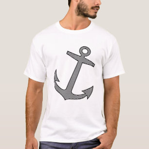 Seesymbol Schwarzer Haken T-Shirt