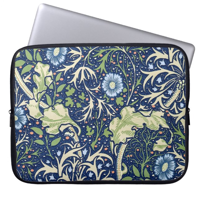 Seetang (von William Morris) Laptopschutzhülle (Vorderseite)